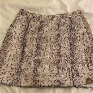 NWT Olivaceous Snake Print Skirt